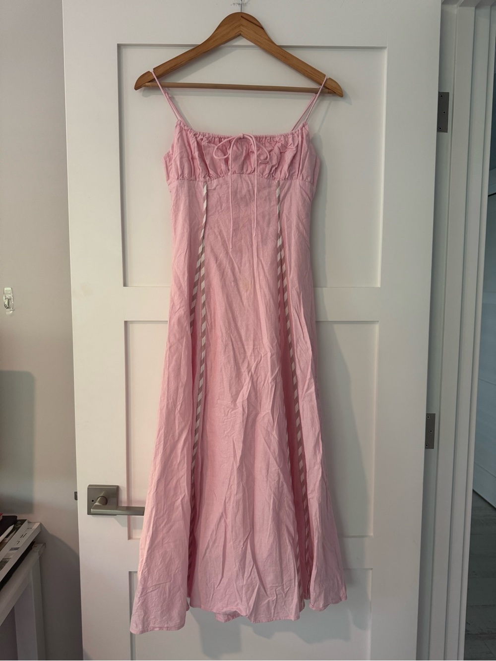 Petal & Pup Pale Pink Spaghetti-Strap Maxi Dress